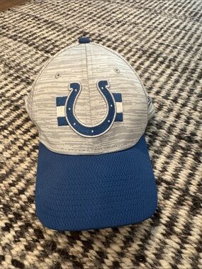 New Era Indianapolis Colts Gray and Blue Structured Cap